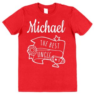 Personalised Uncle T-Shirt – "The Best Uncle In The World"