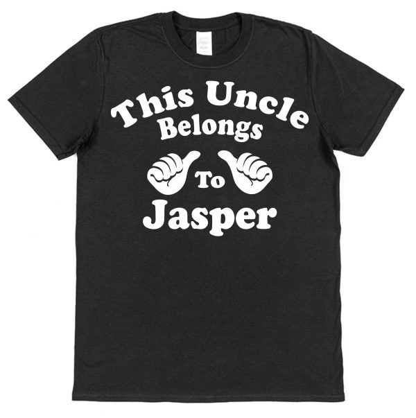 Personalised Uncle T-Shirt – "This Uncle Belongs To..." - Image 2