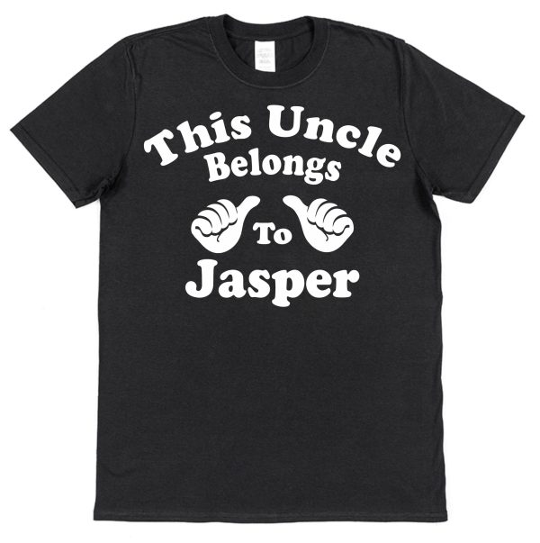 Personalised Uncle T-Shirt – "This Uncle Belongs To..." - Image 2