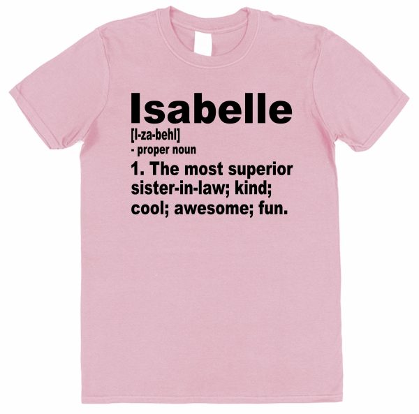 Personalised Sister-In-Law T-Shirt - Superior Sister-In-Law Dictionary Definition - Image 2