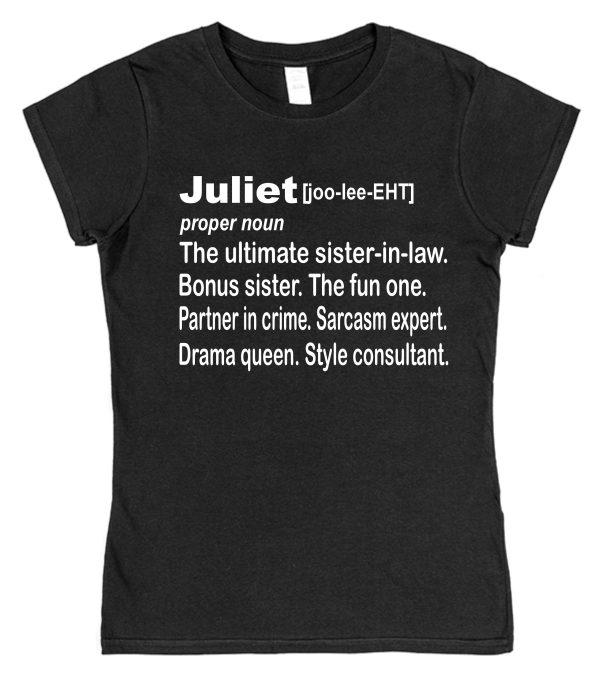 Personalised Sister-In-Law T-Shirt - Dictionary Definition - Image 2