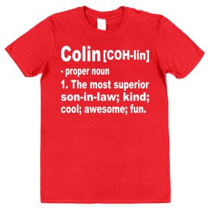 Personalised Son-In-Law T-Shirt - Superior Son-In-Law Dictionary Definition