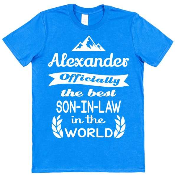 Personalised Son-In-Law T-Shirt - "Officially The Best Son-In-Law In The World" - Image 2