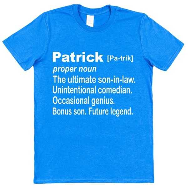 Personalised Son-In-Law T-Shirt - Dictionary Definition