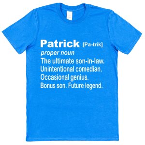 Personalised Son-In-Law T-Shirt - Dictionary Definition