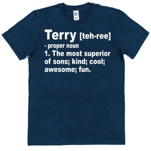 Personalised Son T-Shirt - Superior Son Dictionary Definition