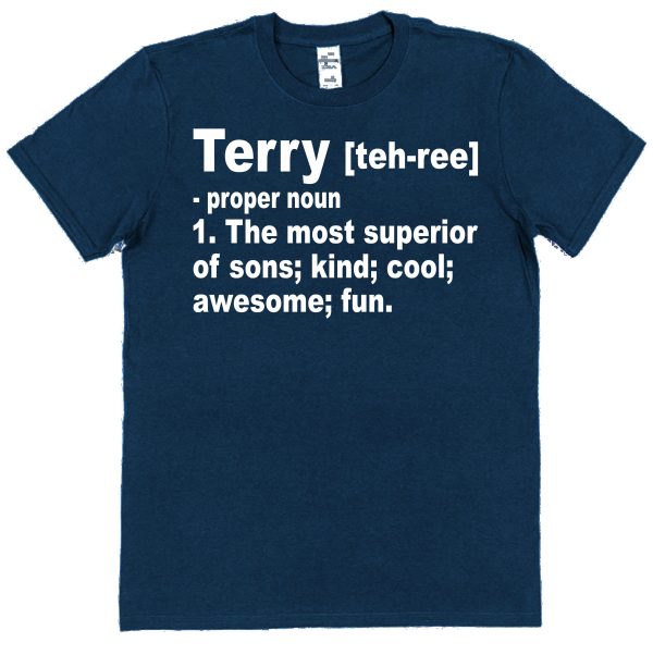 Personalised Son T-Shirt - Superior Son Dictionary Definition