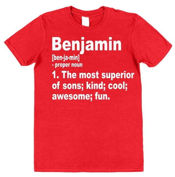 Personalised Son T-Shirt - Superior Son Dictionary Definition - Image 2