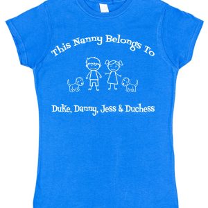 Personalised Nanny T-Shirt - "This Nanny Belongs To..."