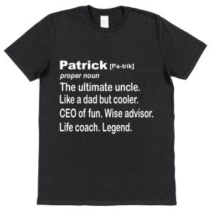 Personalised Uncle T-Shirt – Dictionary Definition