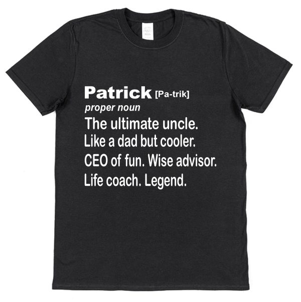 Personalised Uncle T-Shirt – Dictionary Definition