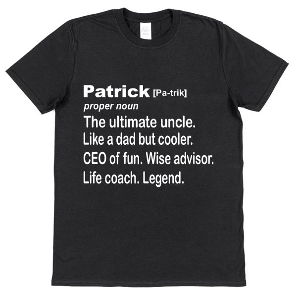 Personalised Uncle T-Shirt – Dictionary Definition