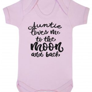 Baby Vest – "Auntie Loves Me To The Moon & Back"