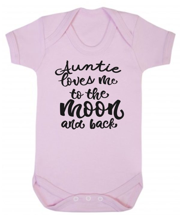 Baby Vest – "Auntie Loves Me To The Moon & Back"
