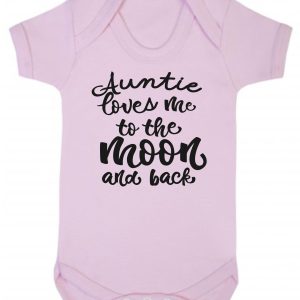 Baby Vest – "Auntie Loves Me To The Moon & Back"