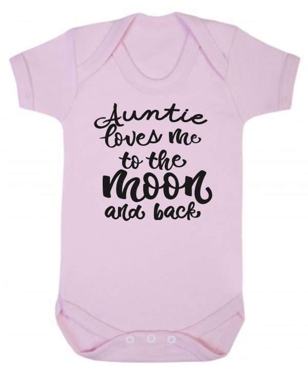 Baby Vest – "Auntie Loves Me To The Moon & Back"