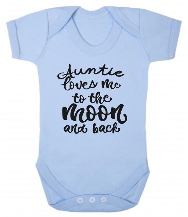 Baby Vest – "Auntie Loves Me To The Moon & Back" - Image 2