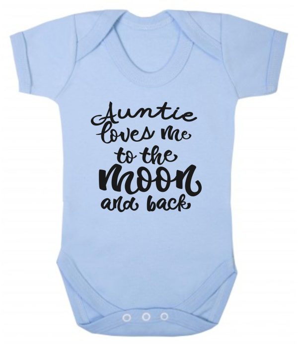 Baby Vest – "Auntie Loves Me To The Moon & Back" - Image 2