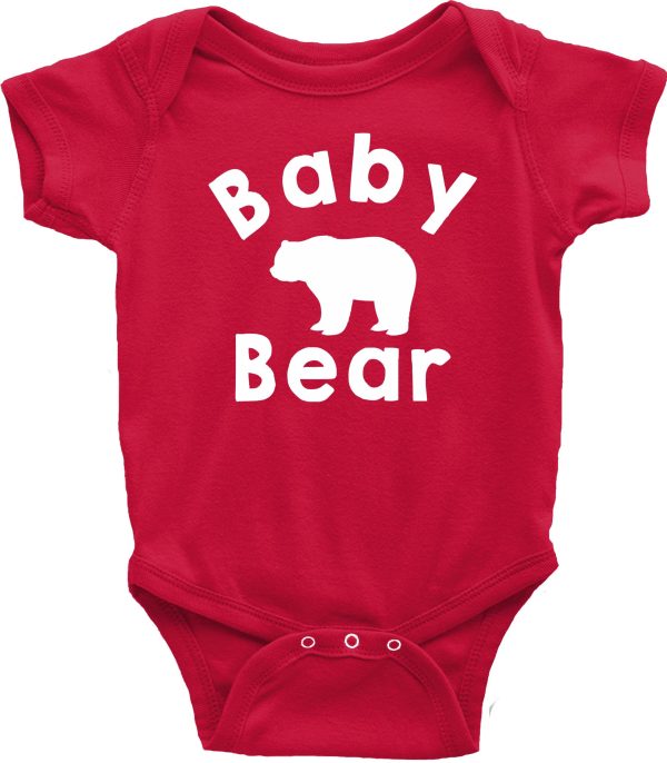 red cotton baby bear vest