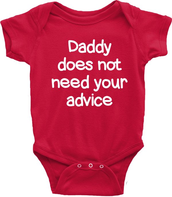 Baby Vest – "Daddy Does Not Need Your Advice" - Image 3