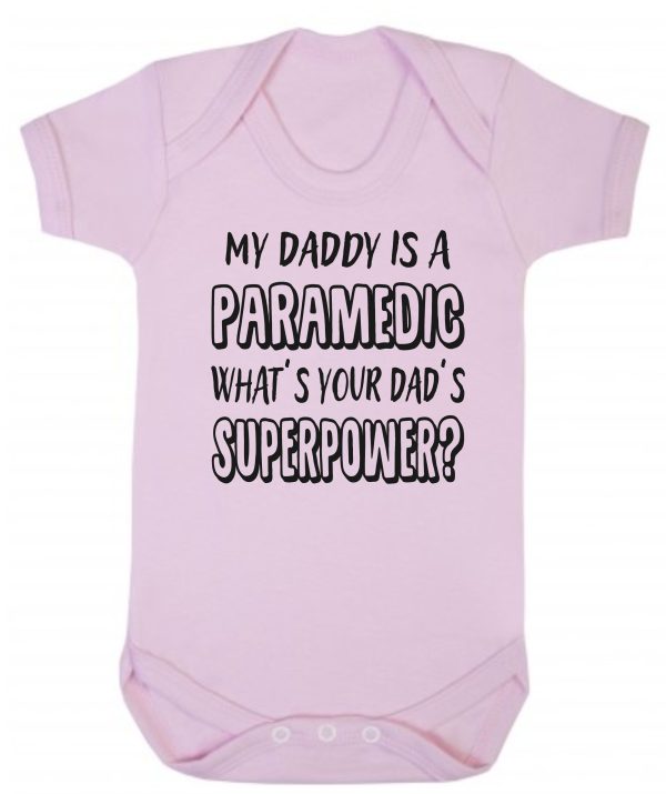 Baby Vest – "My Daddy Is A Paramedic What's Your Dad's Superpower?" - Image 2