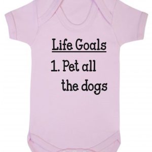 Baby Vest – "Life Goals: Pet All The Dogs"