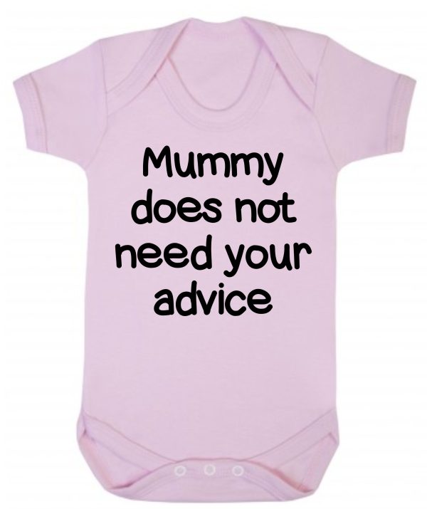 Baby Vest – "Mummy Does Not Need Your Advice" - Image 3