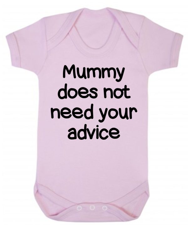 Baby Vest – "Mummy Does Not Need Your Advice" - Image 3