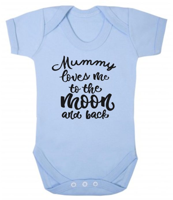 Baby Vest – "Mummy Loves Me To The Moon & Back"