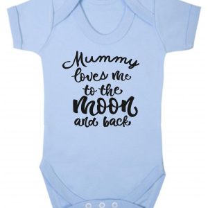 Baby Vest – "Mummy Loves Me To The Moon & Back"