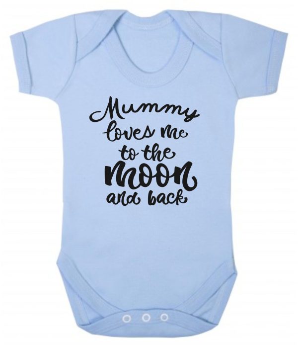 Baby Vest – "Mummy Loves Me To The Moon & Back"