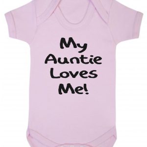 Baby Vest – "My Auntie Loves Me"