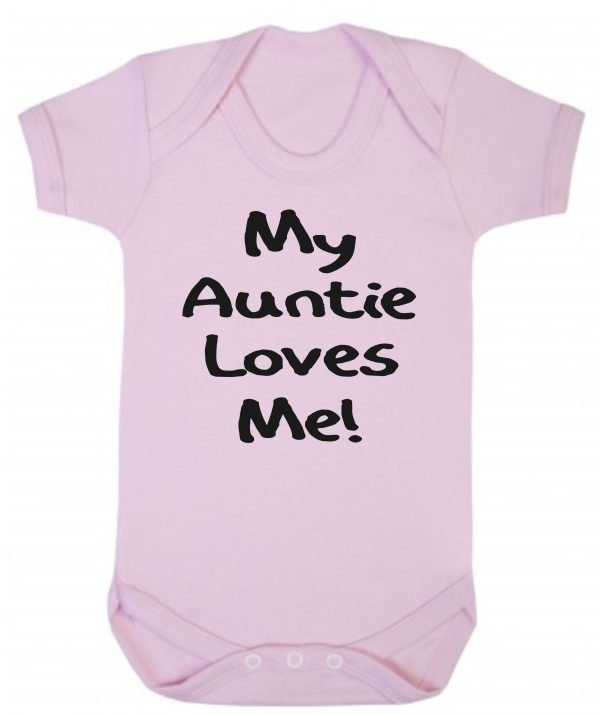 Baby Vest – "My Auntie Loves Me"