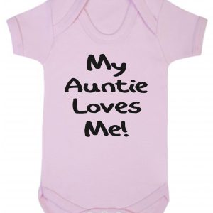 Baby Vest – "My Auntie Loves Me"