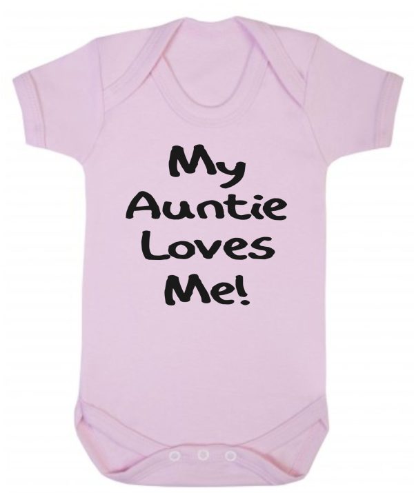 Baby Vest – "My Auntie Loves Me"