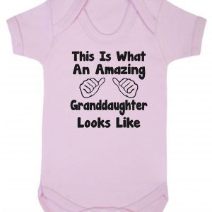 Baby Vest – "This Is What An Amazing Granddaughter Looks Like"