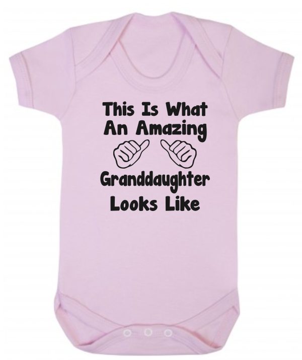 Baby Vest – "This Is What An Amazing Granddaughter Looks Like"