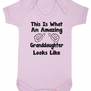 Baby Vest – "This Is What An Amazing Granddaughter Looks Like"