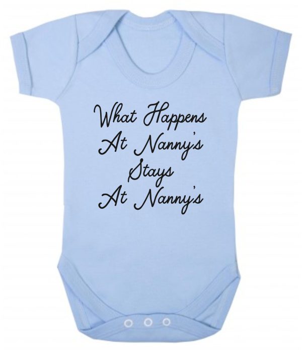 Baby Vest – "What Happens At Nanny's Stays At Nanny's"