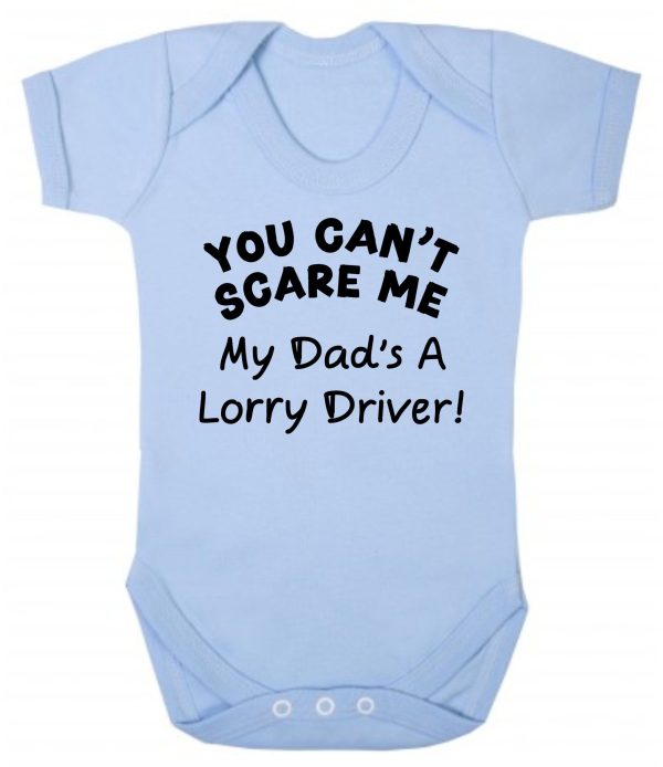 Baby Vest – "You Can't Scare Me My Dad's A Lorry Driver!" - Image 3