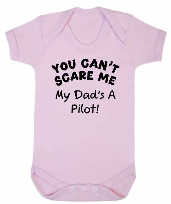 Baby Vest - "You Can't Scare Me My Dad's A Pilot!" - Image 3