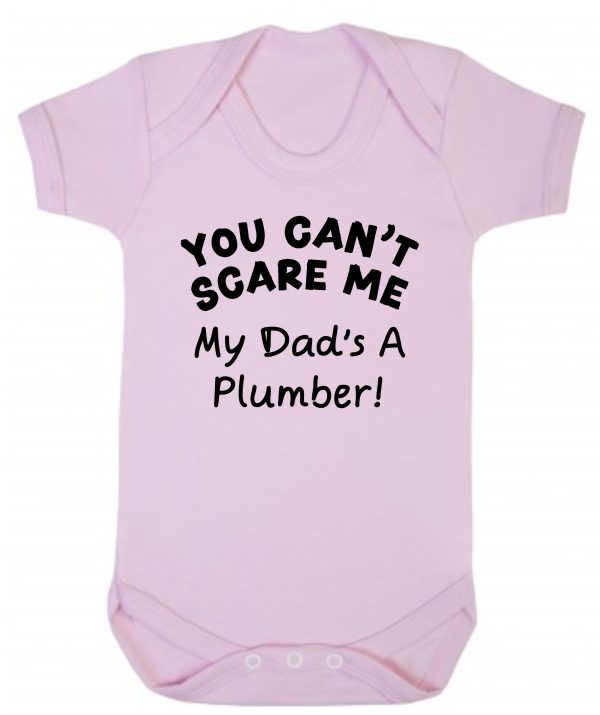 Baby Vest – "You Can't Scare Me My Dad's A Plumber!" - Image 2
