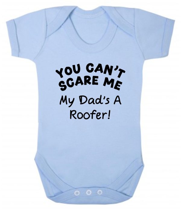 Baby Vest – "You Can't Scare Me My Dad's A Roofer!" - Image 2