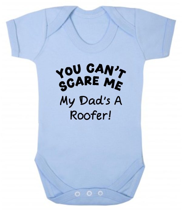 Baby Vest – "You Can't Scare Me My Dad's A Roofer!" - Image 2