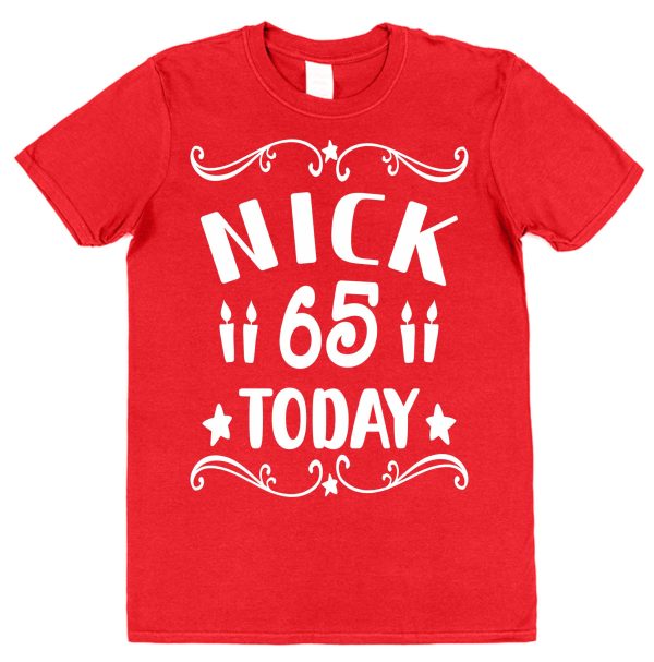 Personalised Birthday T-Shirt - Name & Age Today