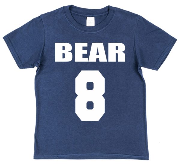 Personalised Birthday T-Shirt - Athletic Style Name & Number - Image 4