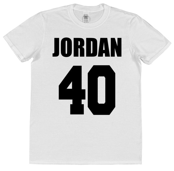 Personalised Birthday T-Shirt - Athletic Style Name & Number - Image 2