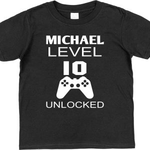 Personalised Birthday T-Shirt - Level Unlocked