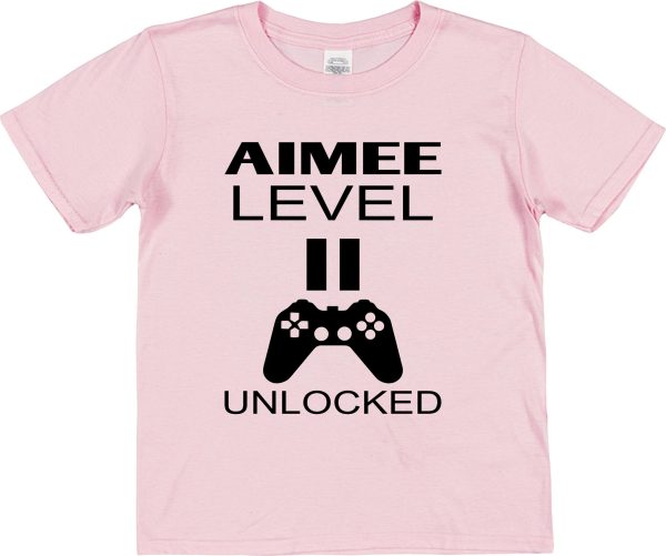 Personalised Birthday T-Shirt - Level Unlocked - Image 2