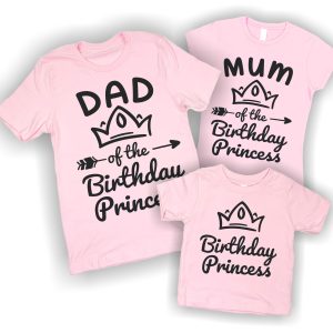 Matching Birthday T-Shirts – Birthday Princess Family